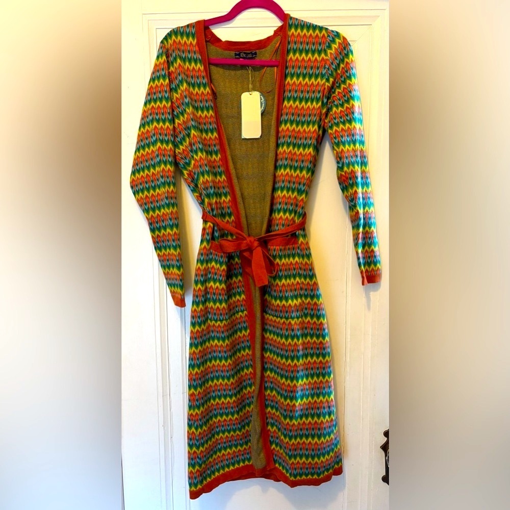 King Louie NWT Knit Set Colorful Chevron L - Picture 3 of 5
